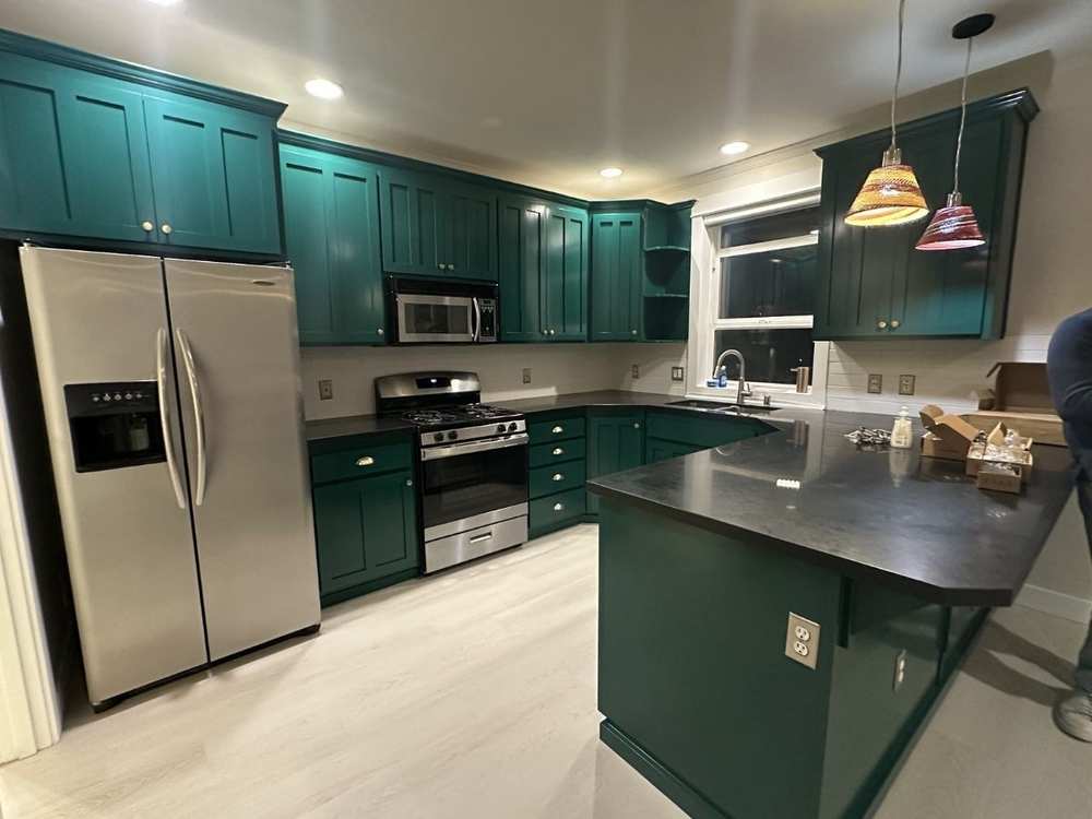 Cabinet painting our work Vanhousing